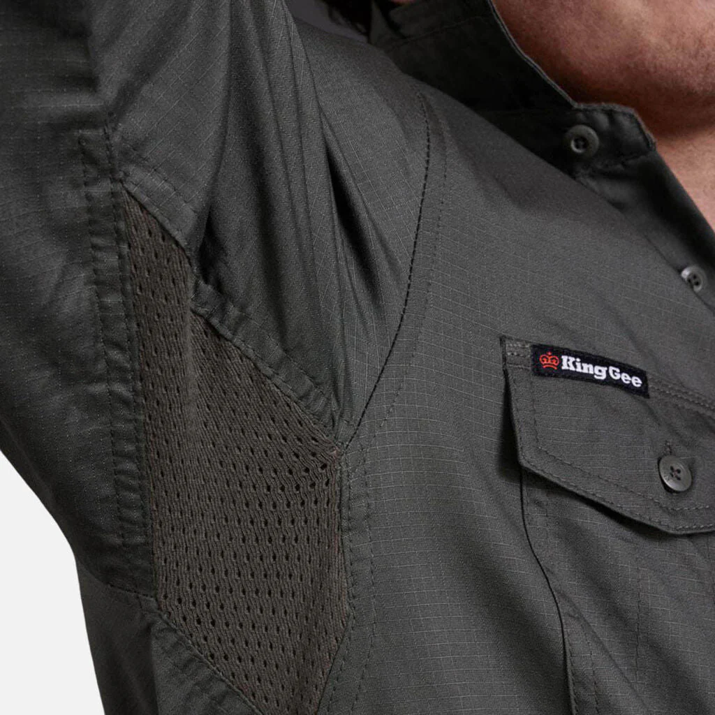 King Gee Workcool 2 Lightweight Ripstop Long Sleeve Work Shirt (K14820) - Image 12
