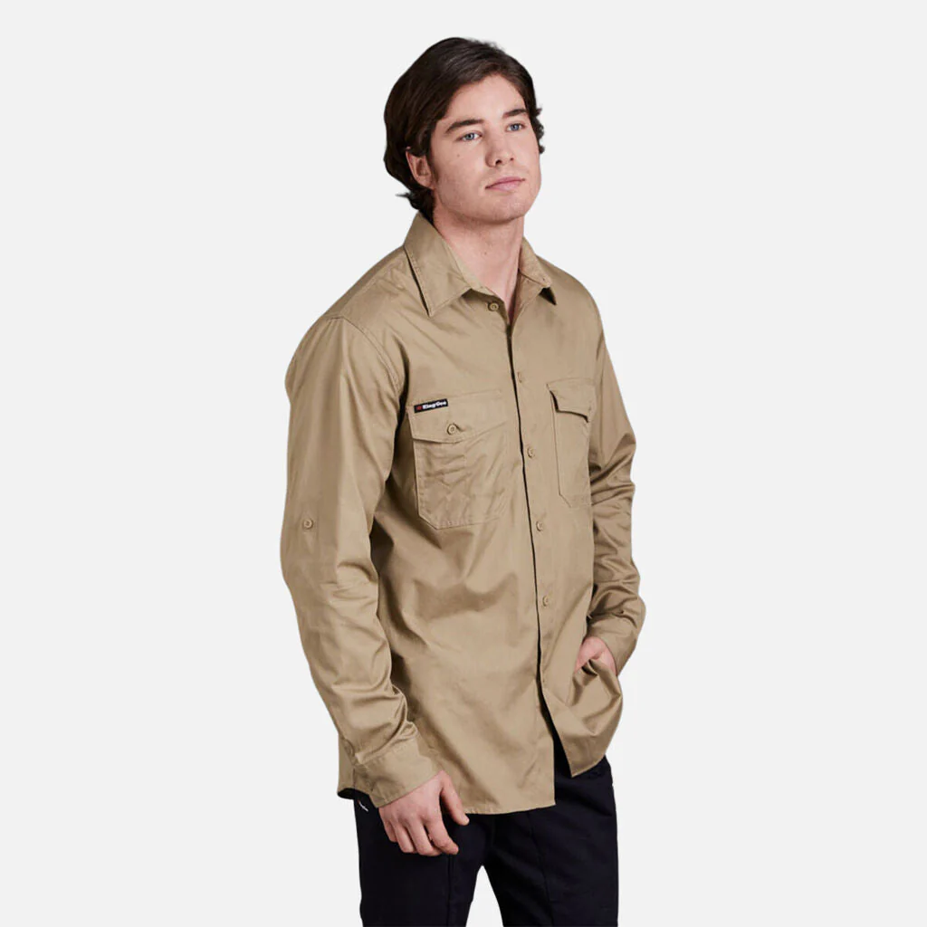 King Gee Workcool 2 Lightweight Ripstop Long Sleeve Work Shirt (K14820) - Image 15