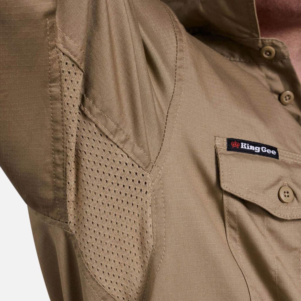 King Gee Workcool 2 Lightweight Ripstop Long Sleeve Work Shirt (K14820) - Image 19
