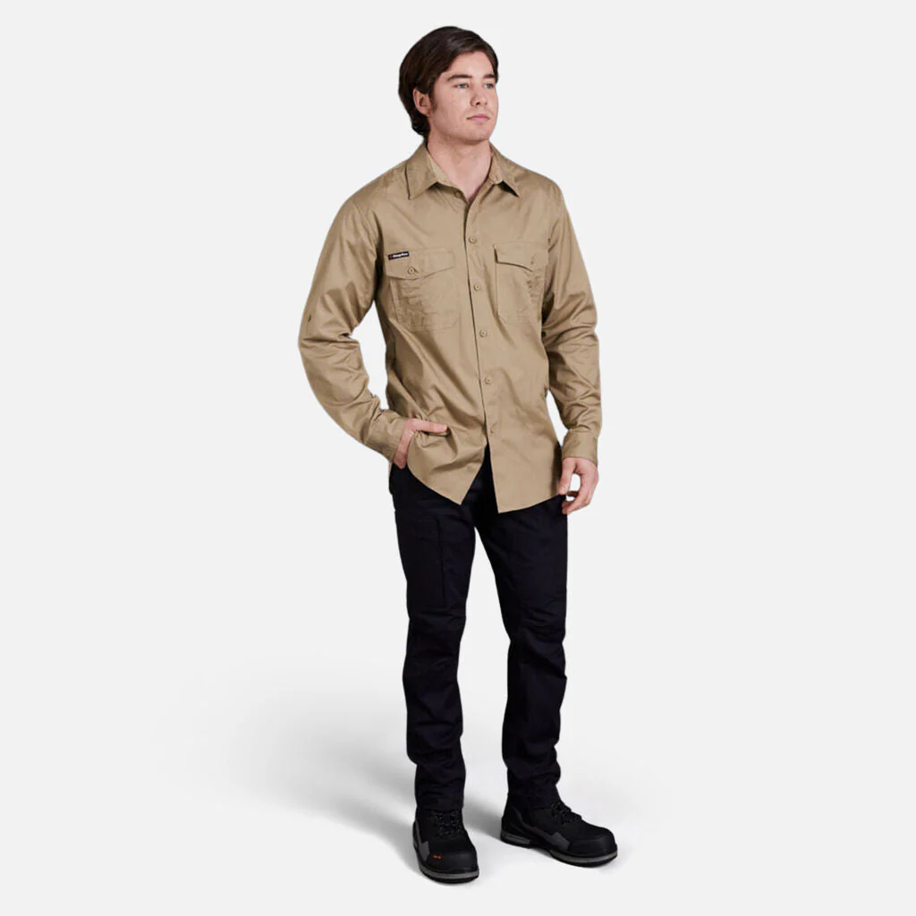King Gee Workcool 2 Lightweight Ripstop Long Sleeve Work Shirt (K14820) - Image 20