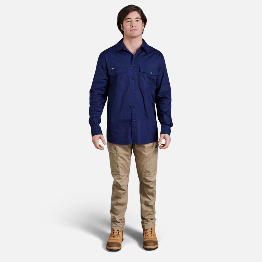 King Gee Workcool 2 Lightweight Ripstop Long Sleeve Work Shirt (K14820) - Image 26