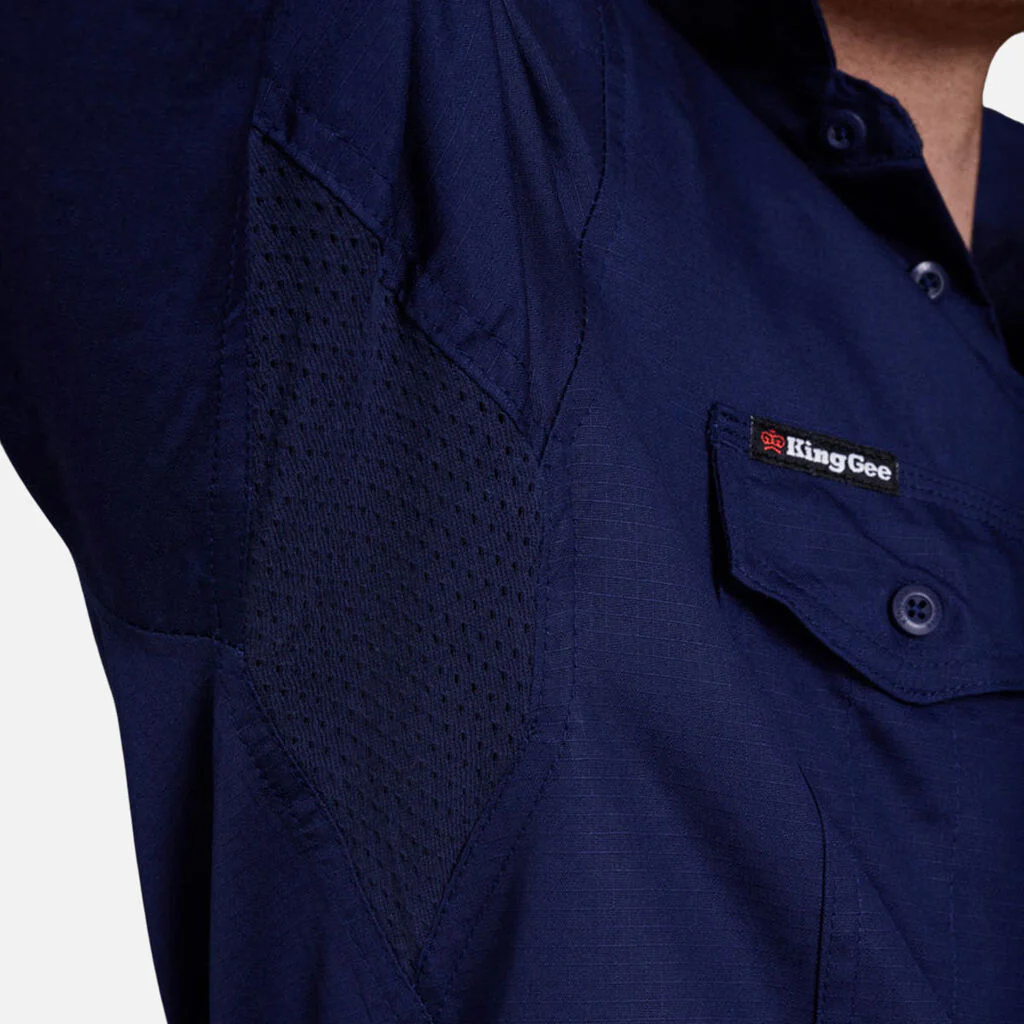 King Gee Workcool 2 Lightweight Ripstop Long Sleeve Work Shirt (K14820) - Image 27