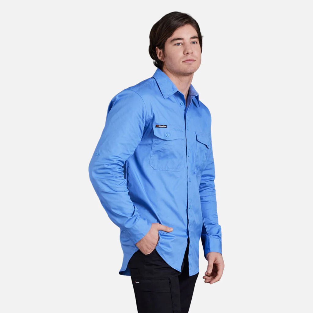 King Gee Workcool 2 Lightweight Ripstop Long Sleeve Work Shirt (K14820) - Image 29