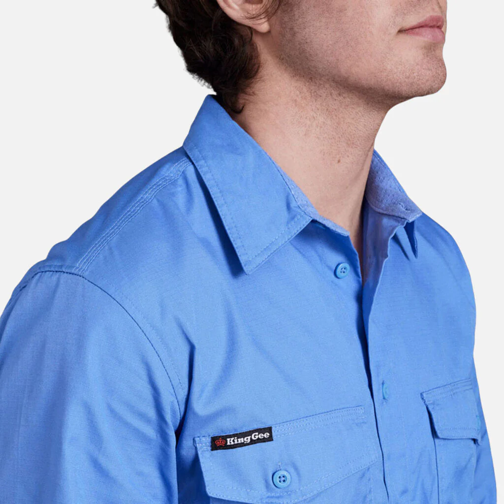 King Gee Workcool 2 Lightweight Ripstop Long Sleeve Work Shirt (K14820) - Image 30