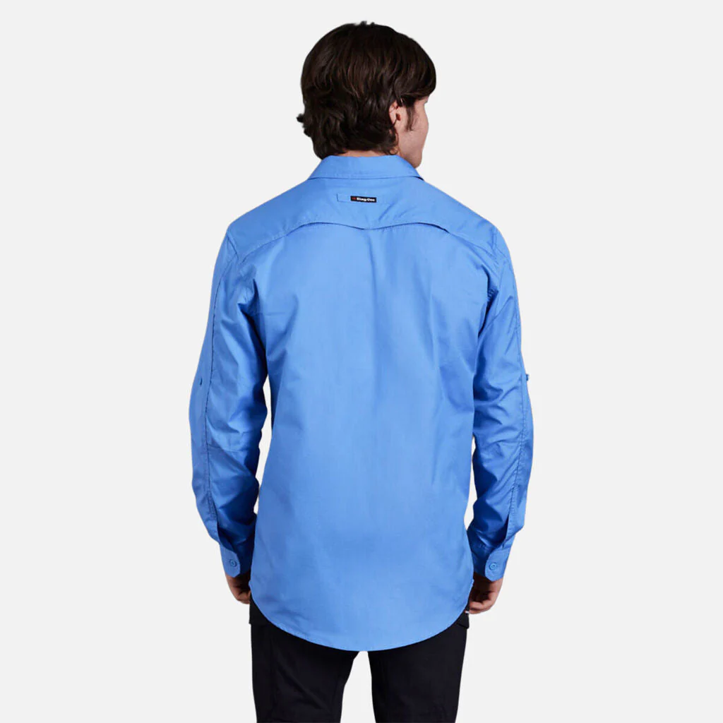 King Gee Workcool 2 Lightweight Ripstop Long Sleeve Work Shirt (K14820) - Image 31