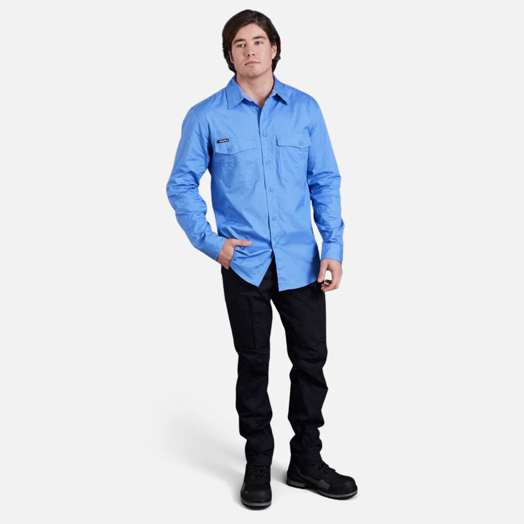 King Gee Workcool 2 Lightweight Ripstop Long Sleeve Work Shirt (K14820) - Image 34