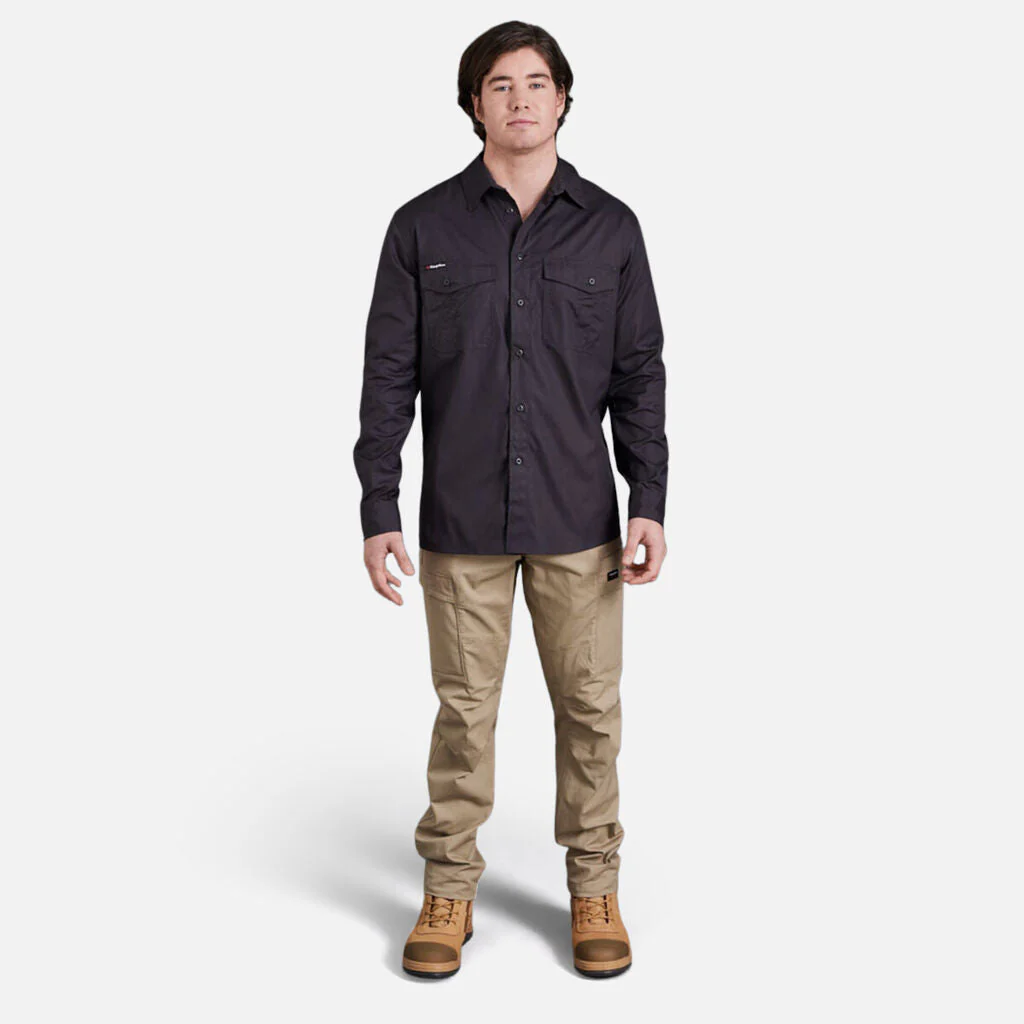 King Gee Workcool 2 Lightweight Ripstop Long Sleeve Work Shirt (K14820) - Image 6