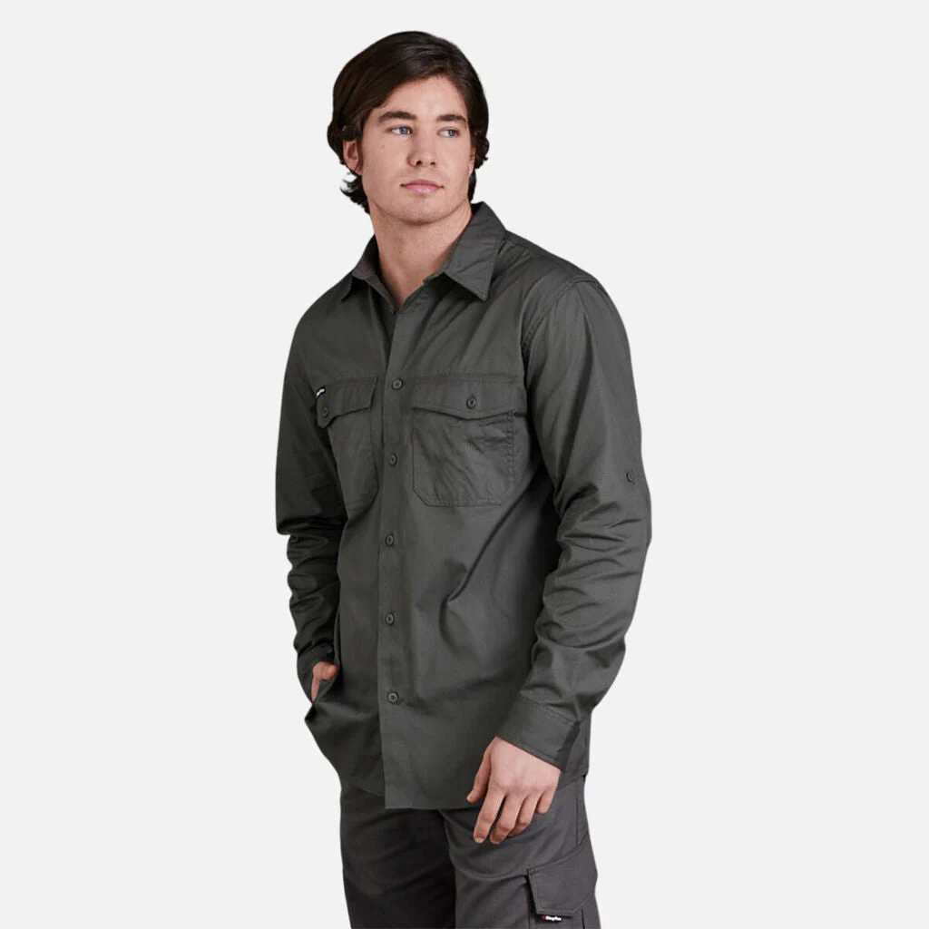 King Gee Workcool 2 Lightweight Ripstop Long Sleeve Work Shirt (K14820) - Image 8