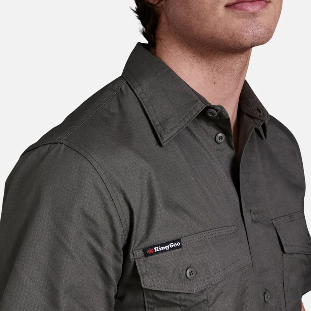King Gee Workcool 2 Lightweight Ripstop Short Sleeve Work Shirt (K14825) - Image 10