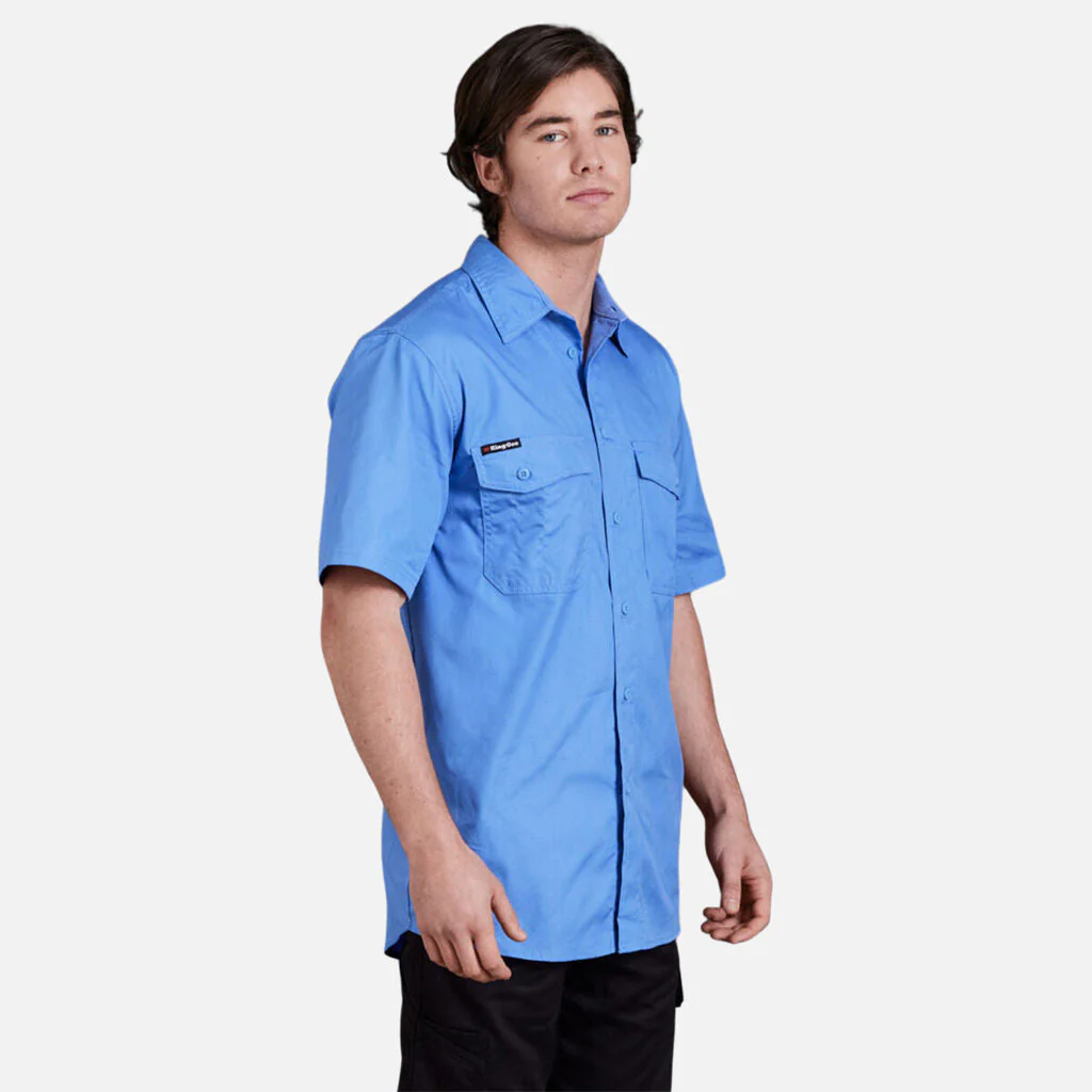 King Gee Workcool 2 Lightweight Ripstop Short Sleeve Work Shirt (K14825) - Image 14