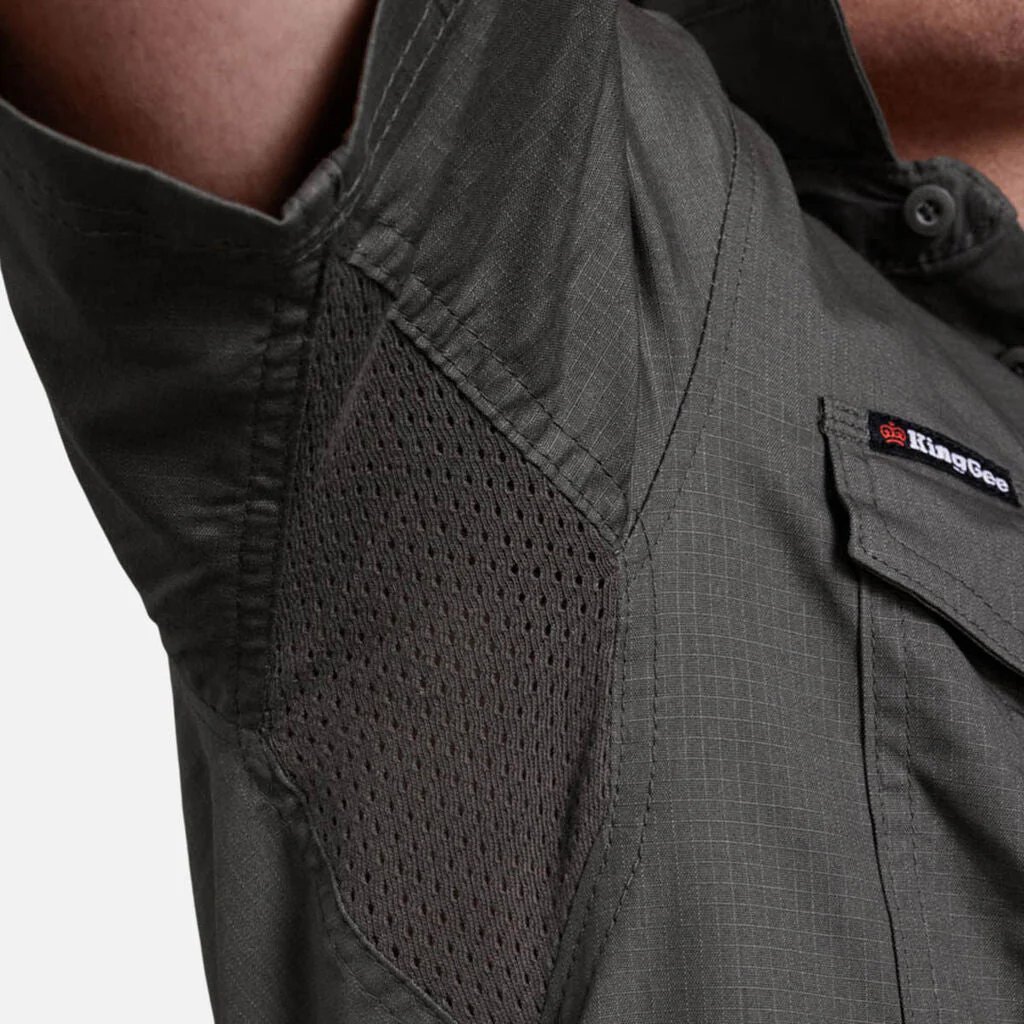 King Gee Workcool 2 Lightweight Ripstop Short Sleeve Work Shirt (K14825) - Image 22