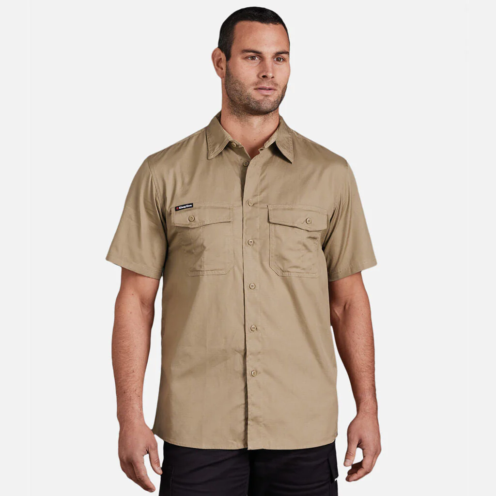 King Gee Workcool 2 Lightweight Ripstop Short Sleeve Work Shirt (K14825) - Image 23