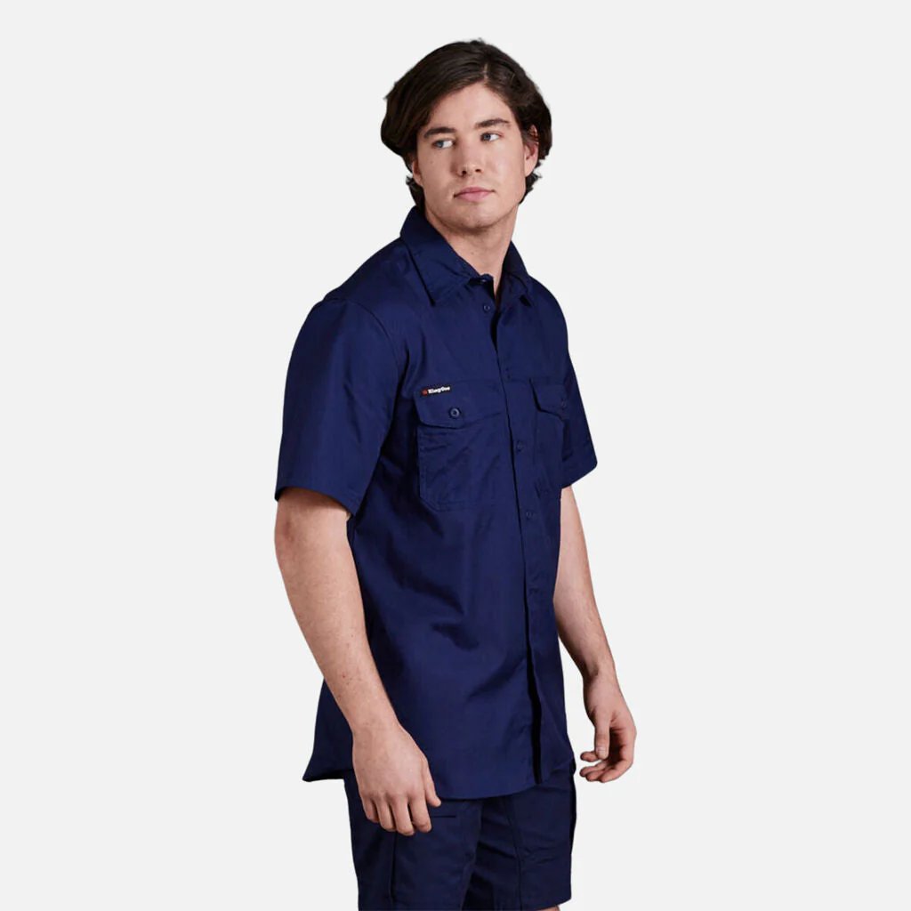 King Gee Workcool 2 Lightweight Ripstop Short Sleeve Work Shirt (K14825) - Image 29