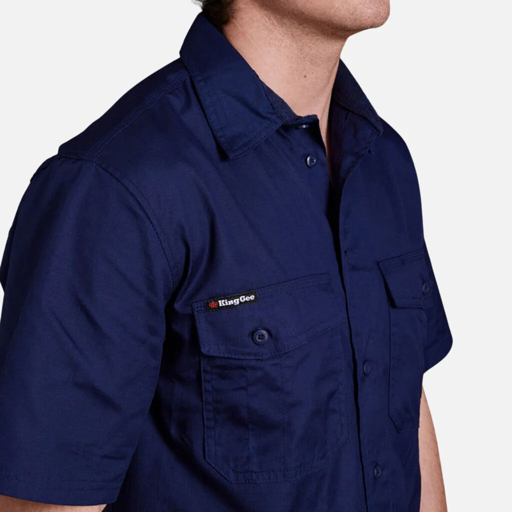 King Gee Workcool 2 Lightweight Ripstop Short Sleeve Work Shirt (K14825) - Image 30