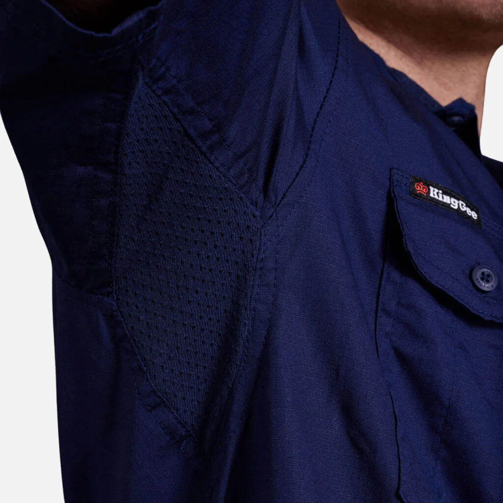 King Gee Workcool 2 Lightweight Ripstop Short Sleeve Work Shirt (K14825) - Image 32