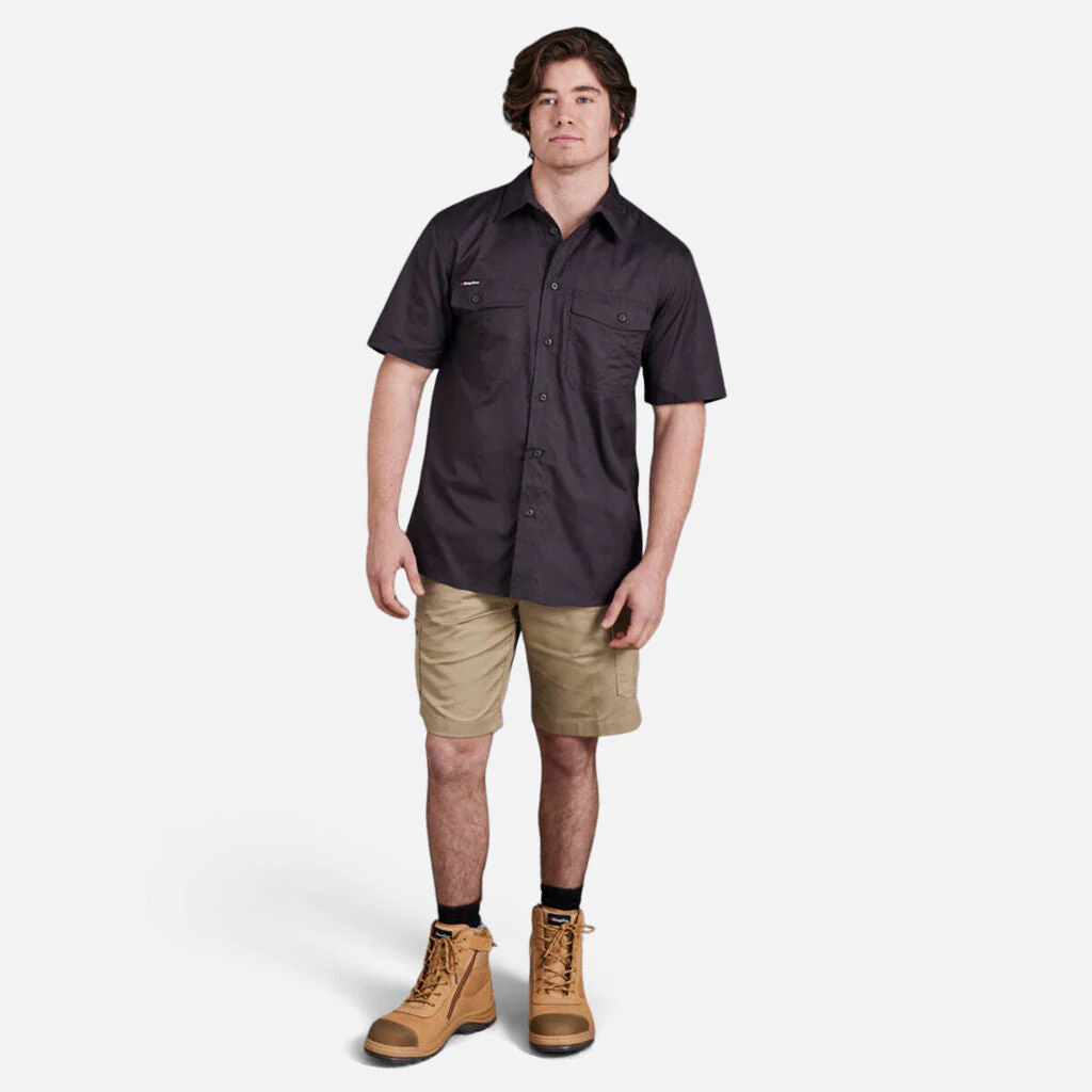King Gee Workcool 2 Lightweight Ripstop Short Sleeve Work Shirt (K14825) - Image 6