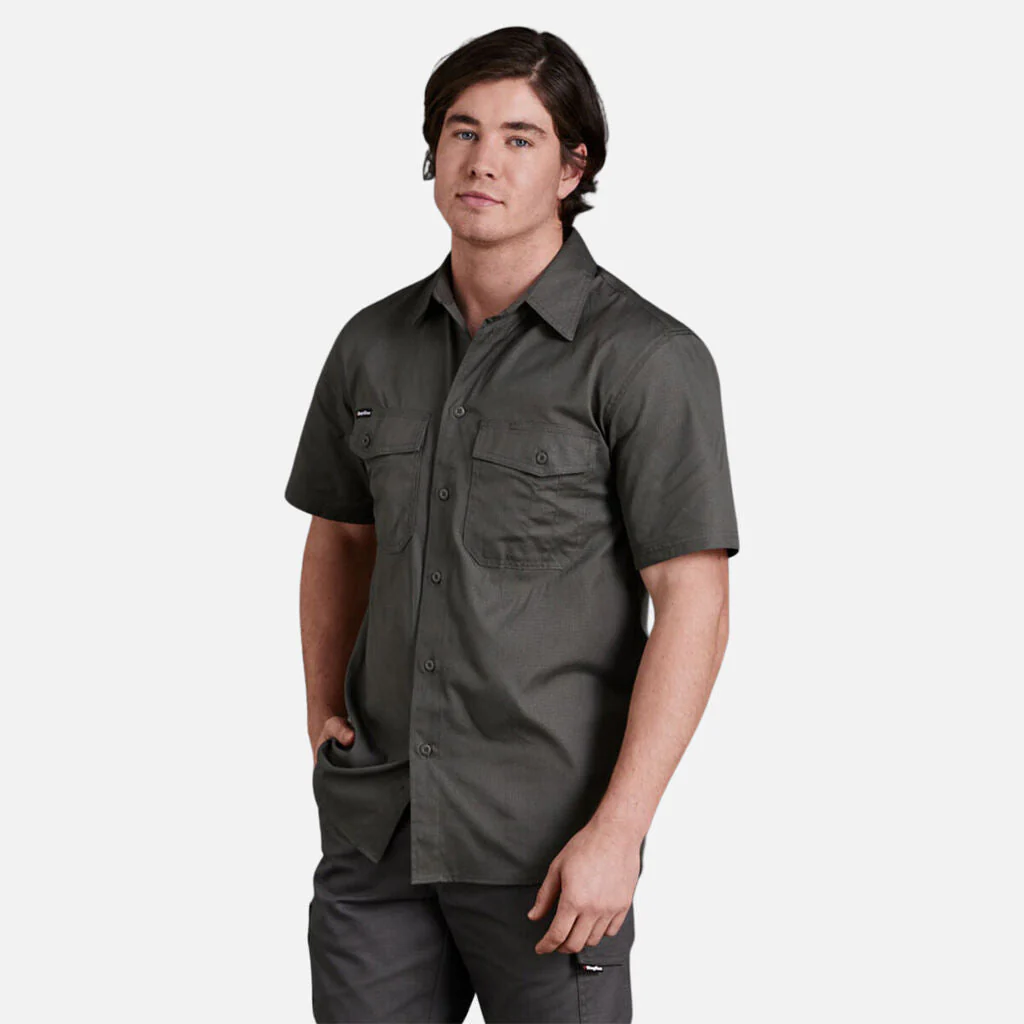 King Gee Workcool 2 Lightweight Ripstop Short Sleeve Work Shirt (K14825) - Image 8