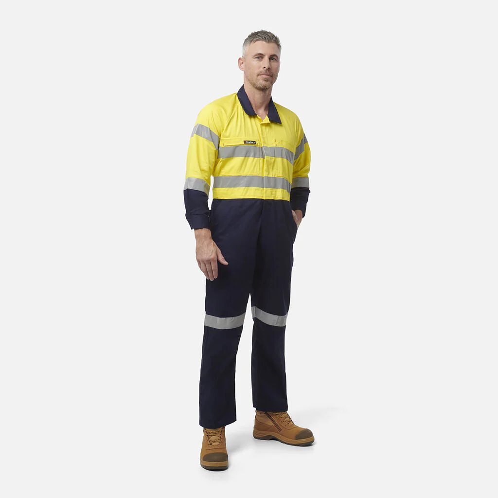 King Gee Originals Hi-Vis Reflective Two Tone Drill Work Overalls (K51525) - Image 12