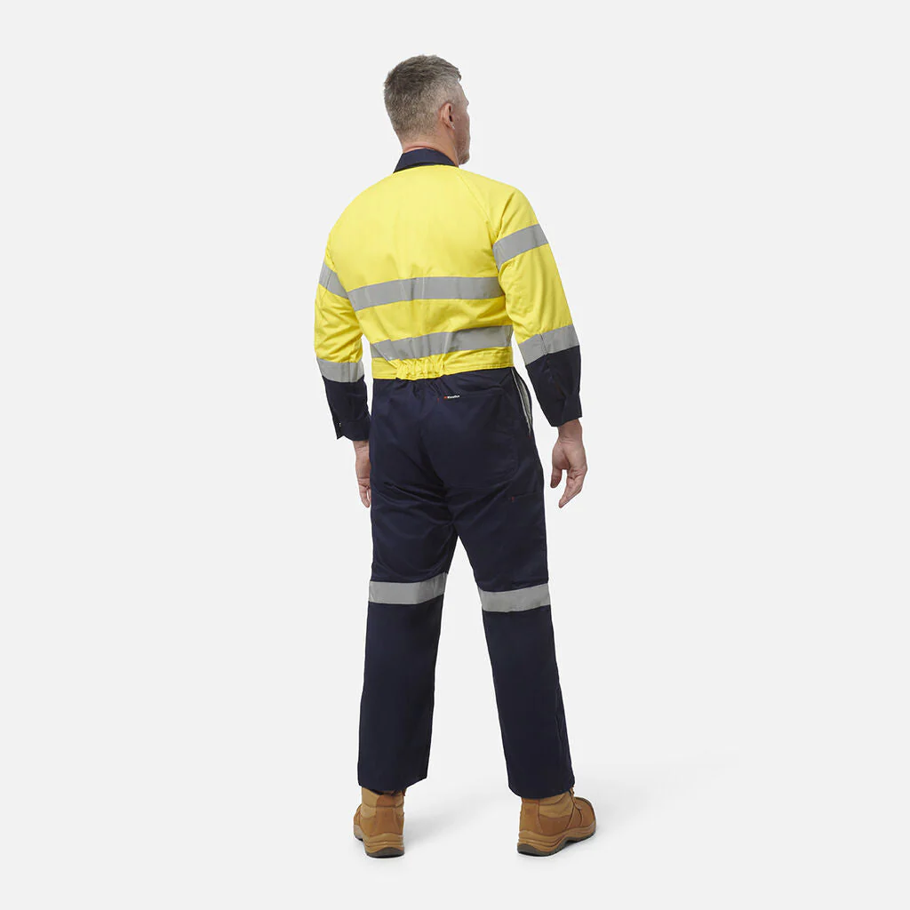 King Gee Originals Hi-Vis Reflective Two Tone Drill Work Overalls (K51525) - Image 13