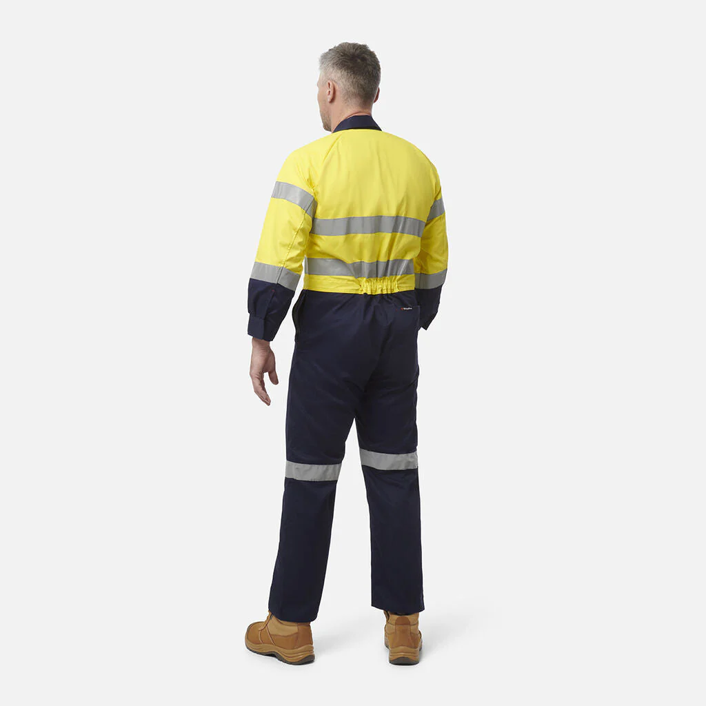 King Gee Originals Hi-Vis Reflective Two Tone Drill Work Overalls (K51525) - Image 14