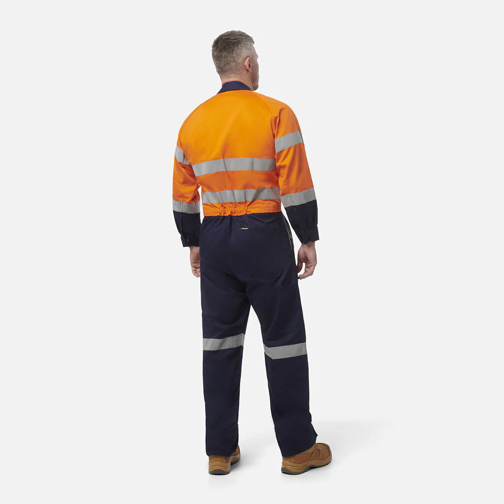 King Gee Originals Hi-Vis Reflective Two Tone Drill Work Overalls (K51525) - Image 5