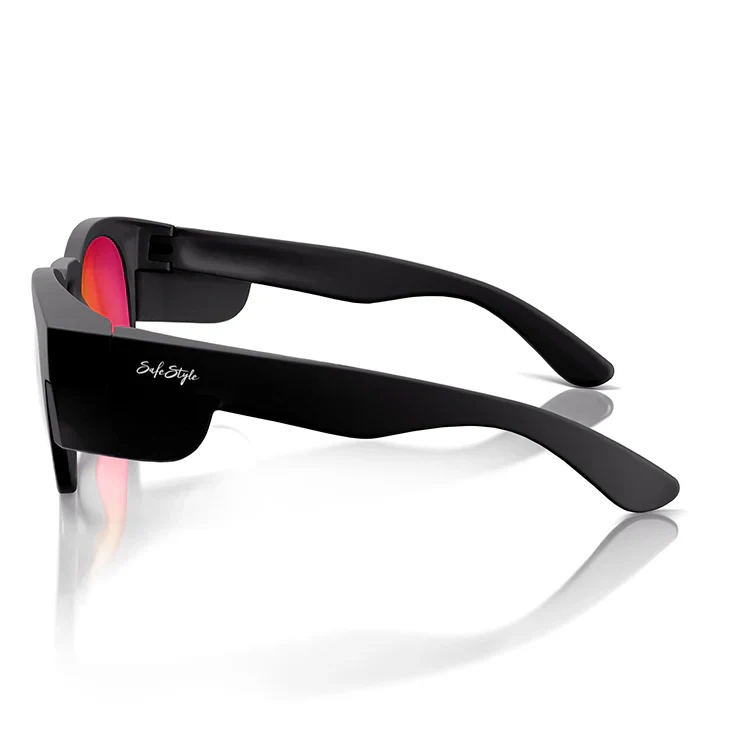 Safestyle Cruisers Matte Black Frame Mirror Red Polarised Lens (CRMBRP100) - Image 5