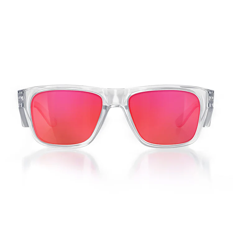 Safestyle Fusions Clear Frame Mirror Red Polarised Lens (FCRP100) - Image 6