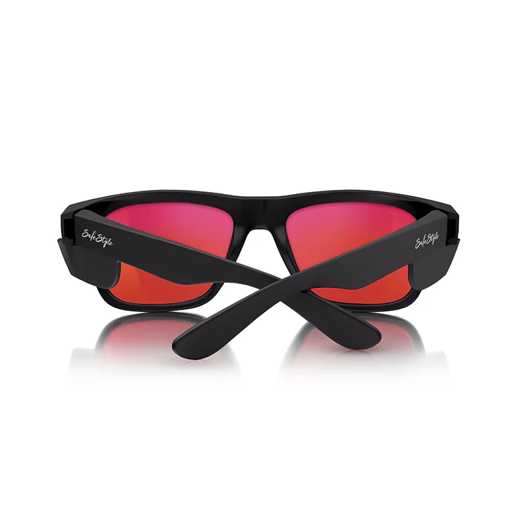 Safestyle Fusions Matte Black Frame Mirror Red Polarised Lens (FMBRP100) - Image 2
