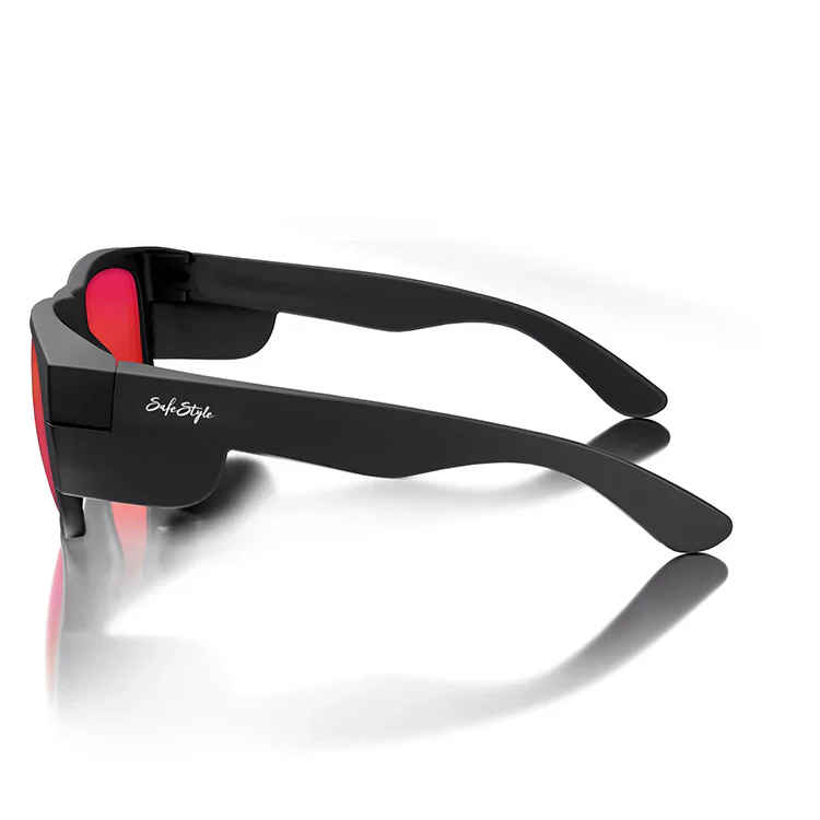 Safestyle Fusions Matte Black Frame Mirror Red Polarised Lens (FMBRP100) - Image 3