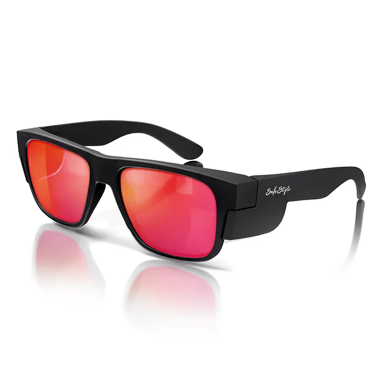 Safestyle Fusions Matte Black Frame Mirror Red Polarised Lens (FMBRP100) - Image 4