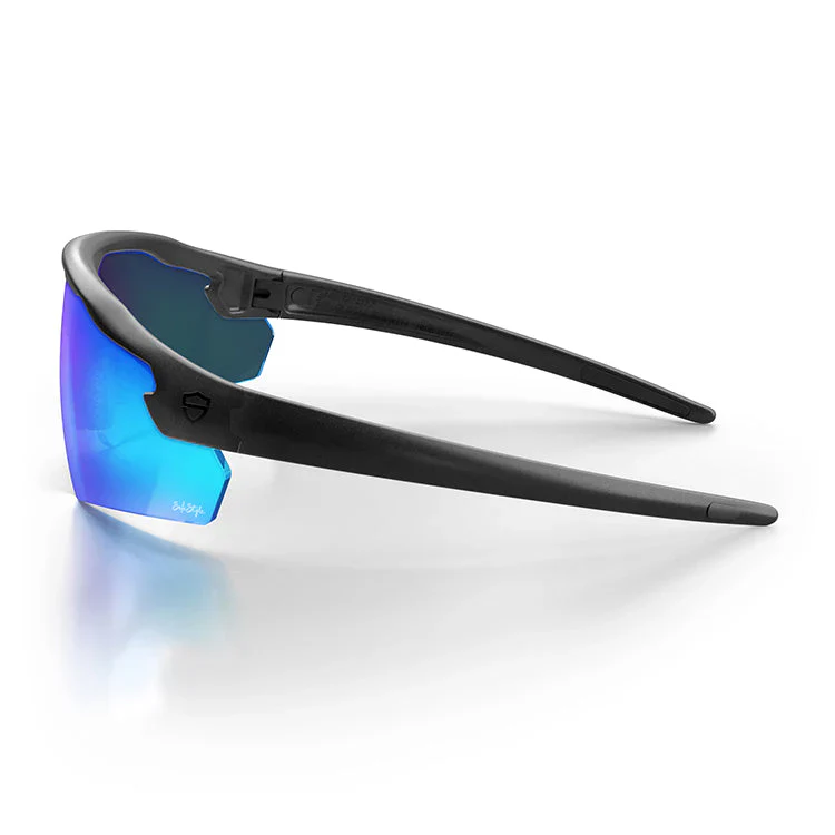 Safestyle Phantoms Matte Black Frame Reflectors Blue Lens (PHMBBT100) - Image 3