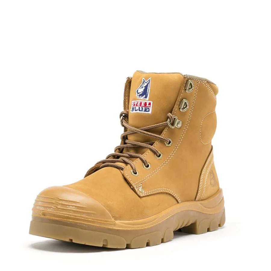 Steel Blue Argyle Lace-Up Safety Boot with Bump Cap (332102) - Image 6